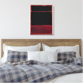 Mark Rothko - Schwarz in Deep Red - 1957 Leinwanddruck (Insitu (Schlafzimmer))