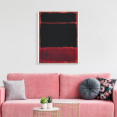Mark Rothko - Schwarz in Deep Red - 1957 Leinwanddruck (Insitu (Wohnzimmer))