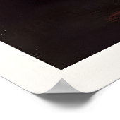 Mark Rothko Stil Fette Schwarz und Gelbe Abstrakti Poster (Ecke)