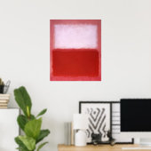 Mark Rothko - Weiß über Rot - 1957 Poster (Heimbüro)
