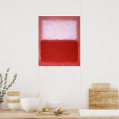 Mark Rothko - Weiß über Rot - 1957 Poster (Küche)