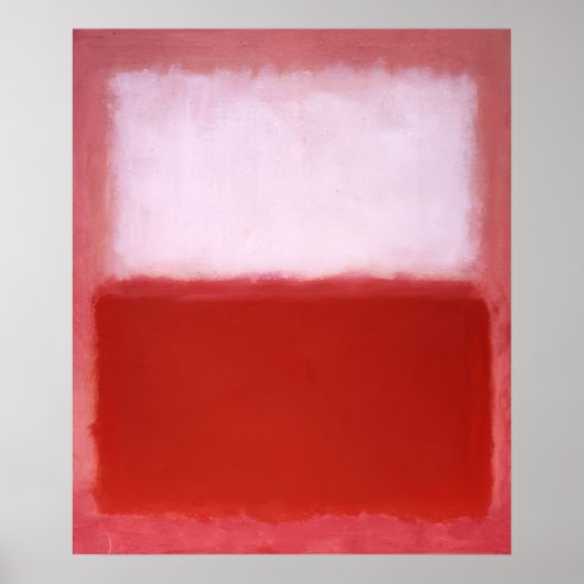 Mark Rothko - Weiß über Rot - 1957 Poster (Vorne)