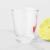 Mark Shot Glass - Fett & Graphic Karo Schnapsglas (Links)