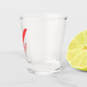 Mark Shot Glass - Fett & Graphic Karo Schnapsglas (Rechts)