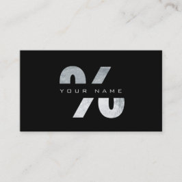 % Mark Silver Luxury Black Vip Visitenkarte