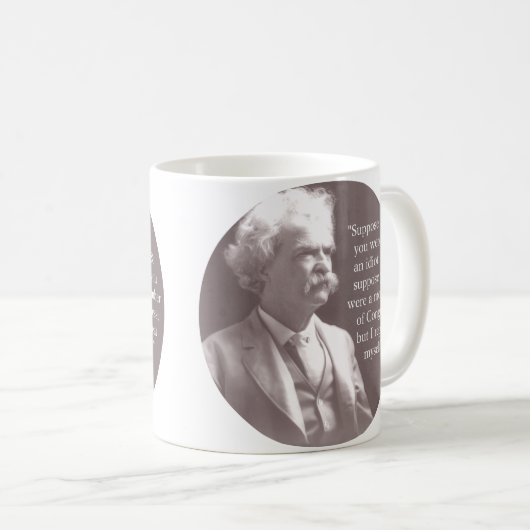 Mark Twain auf Kongreß Kaffeetasse (VorderseiteRechts)