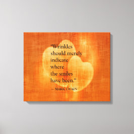 Mark Twain Birthday Zitat Leinwanddruck