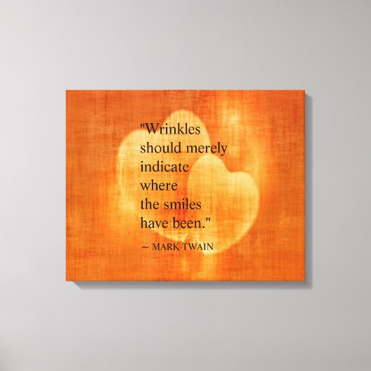 Mark Twain Birthday Zitat Leinwanddruck (Vorderseite)