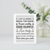 Mark Twain - Break the Rules Postkarte (Stehend Vorderseite)