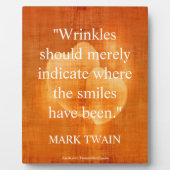 Mark Twain Geburtstagsangebot mit Herz Fotoplatte (Vorderseite)