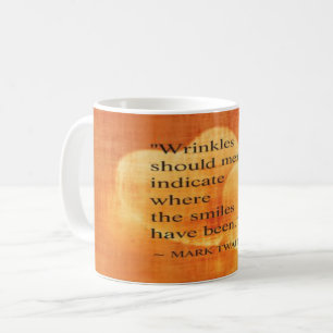 Mark Twain Geburtstagszitat mit Herzen Kaffeetasse