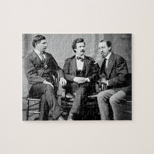 Mark Twain, George Alfred Townsend und David Gray Puzzle (Horizontal)