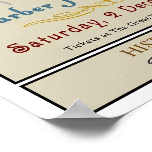 Mark Twain im Barber Hall Historic Homer NY Poster (Ecke)