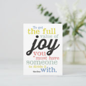 Mark Twain - Joy Postkarte (Stehend Vorderseite)