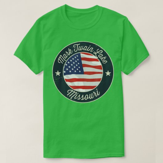 Mark Twain Lake - Patriotic Missouri Souvenir T-Sh T-Shirt (Design vorne)