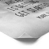 Mark Twain literarisches Zitat Poster Graue Wasser (Ecke)