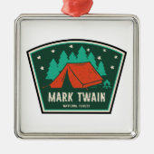 Mark Twain National Forest Camping Ornament Aus Metall (Vorne)