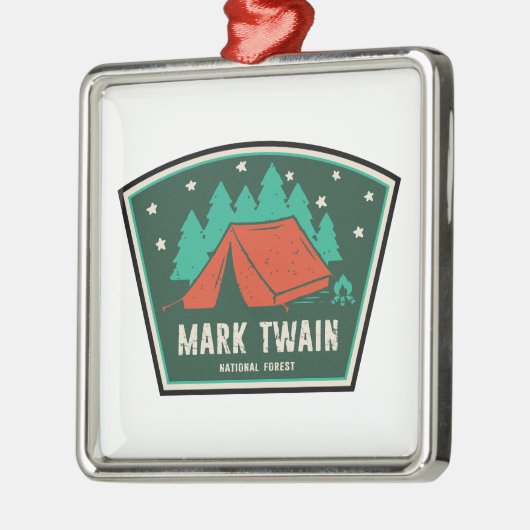 Mark Twain National Forest Camping Ornament Aus Metall (Links)