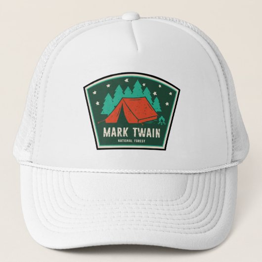 Mark Twain National Forest Camping Truckerkappe (Vorderseite)