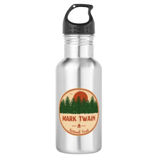 Mark Twain National Forest Edelstahlflasche (Vorderseite)