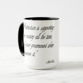 Mark Twain-Patriotismus-Zitat Tasse (Vorderseite Links)