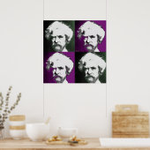 Mark Twain Pop Art Print Poster (Küche)
