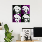 Mark Twain Pop Art Print Poster (Heimbüro)