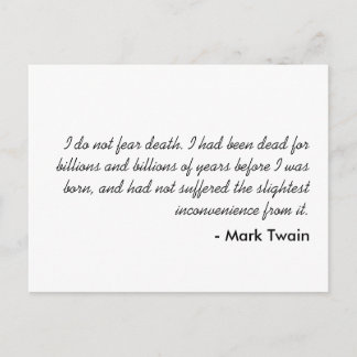 Mark Twain Postkarte