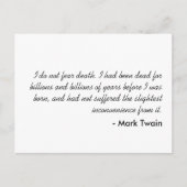 Mark Twain Postkarte (Vorderseite)