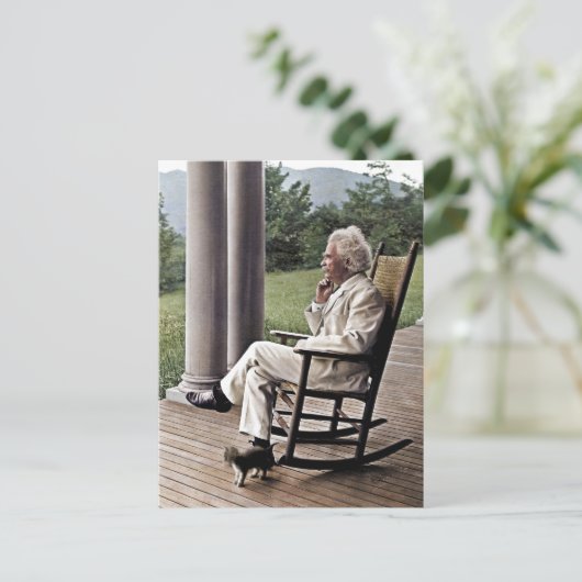 Mark Twain Postkarte (Stehend Vorderseite)