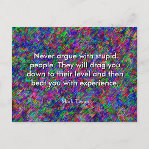 Mark Twain Quote Postcard Postkarte