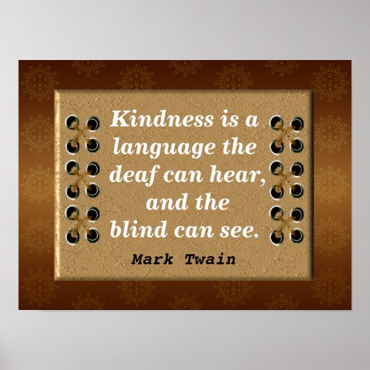 Mark Twain quotes Poster (Vorne)