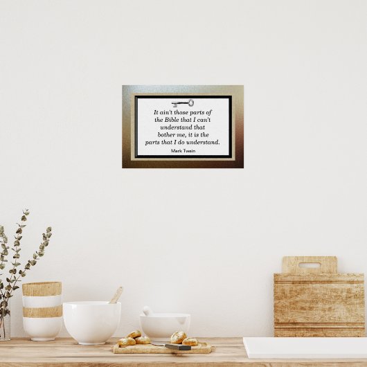 Mark Twain Quotes Poster (Küche)