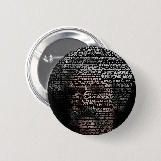 Mark Twain (Schriftbild) Button (Vorne & Hinten)