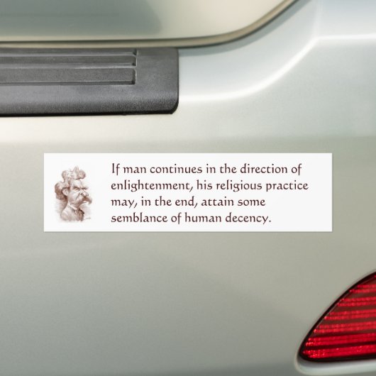 Mark Twain über Religion Autoaufkleber (Auf Auto)