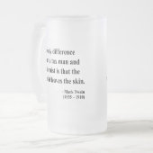 Mark Twain-Zitat 3a Mattglas Bierglas (Vorderseite Links)