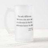Mark Twain-Zitat 3a Mattglas Bierglas (Links)