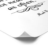 Mark Twain Zitat, Action-Reden Poster (Ecke)