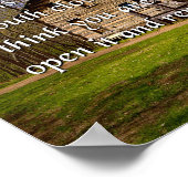 Mark Twain Zitat, Behalt deinen Mund geschlossen Poster (Ecke)