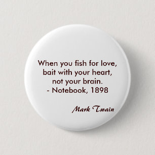 Mark Twain-Zitat Button