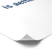 Mark Twain Zitat - Das Geheimnis, voran zu kommen, Poster (Ecke)