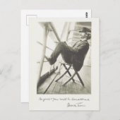 Mark Twain Zitat handgeschriebene amerikanische Li Postkarte (Vorne/Hinten)