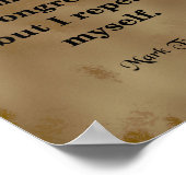 Mark Twain Zitat, Kongress Poster (Ecke)