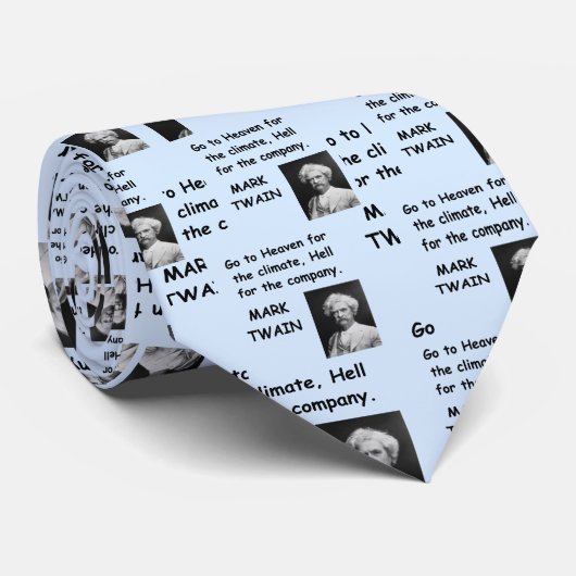 Mark Twain-Zitat Krawatte (Gerollt)