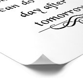 Mark Twain-Zitat: Lass dich nie abziehen Poster (Ecke)