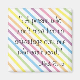 Mark Twain-Zitat Magnet