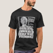 Mark Twain Zitat nie aussetzen bis morgen Prozesso T-Shirt (Vorderseite)
