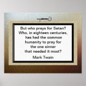 Mark Twain Zitat Poster (Vorne)