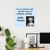 Mark Twain Zitat Poster (Heimbüro)