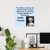 Mark Twain Zitat Poster (Heimbüro)